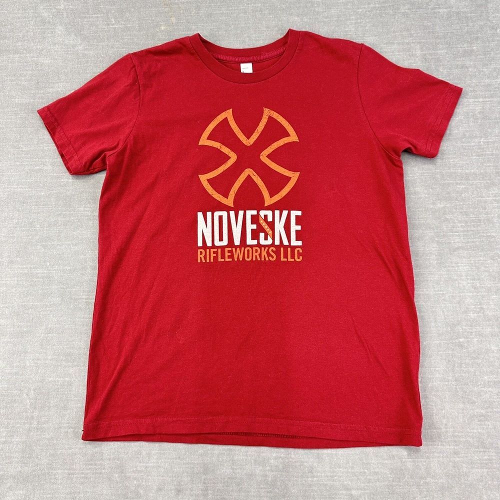 Noveske Rifleworks T-Shirt Youth 12 Red Short‎ Sleeve America Shooting Outdoor